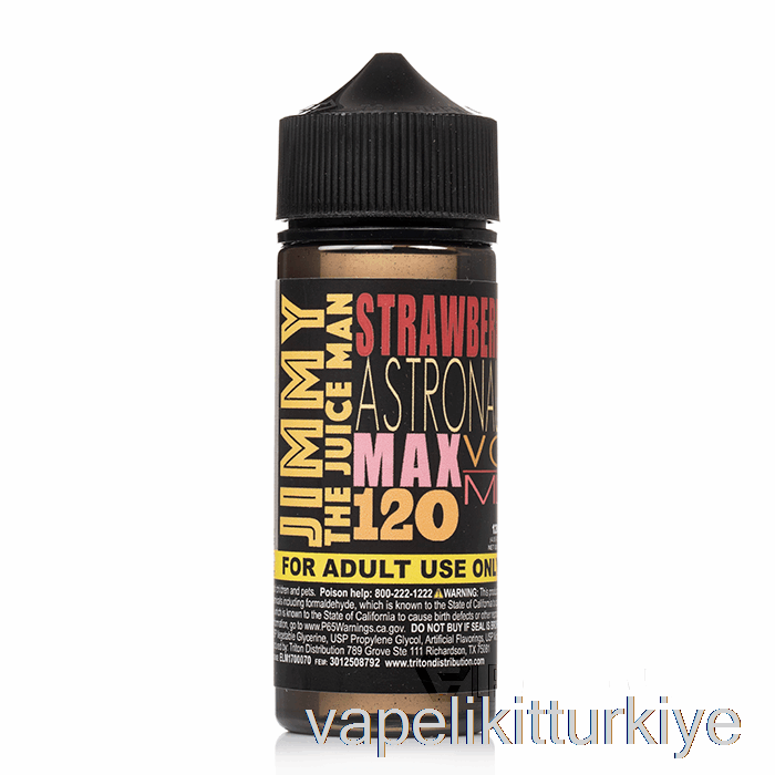 Vape Likit çilek Astronot - Meyve Sıkacağı Jimmy - 120ml 3mg